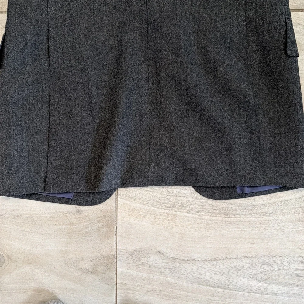 Suit Supply Washington Slim Fit  Jacket Charcoal Grey 100% Wool Super 120 34R